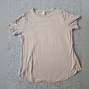 Old Navy Womens Short Sleeve Tan Luxe Tee